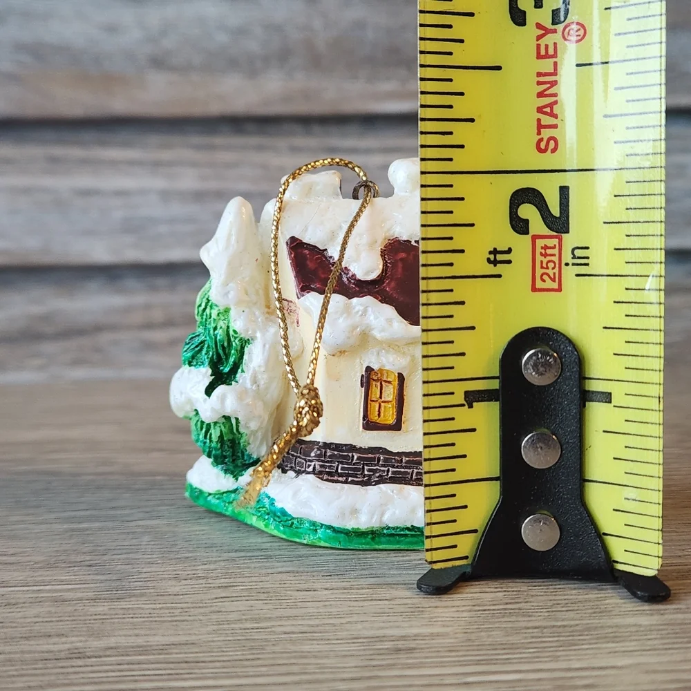 Russ Berrie A Christmas Village Ornament Snow Lodge